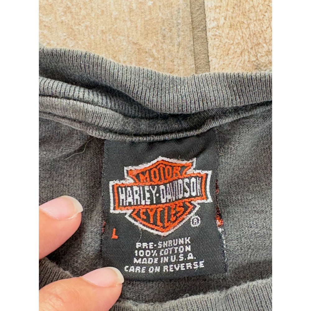 Vintage '97 Harley Davidson Cycles Eagle Proud Fearless T-Shirt Men's Size Large - Picture 4 of 5